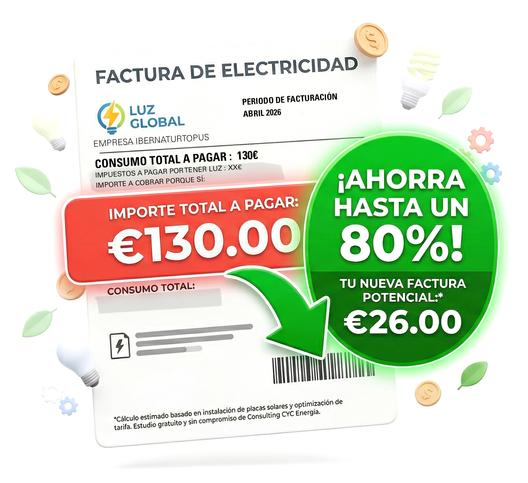 Ahorro factura de luz