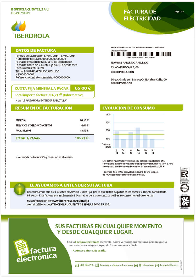 electricity bill